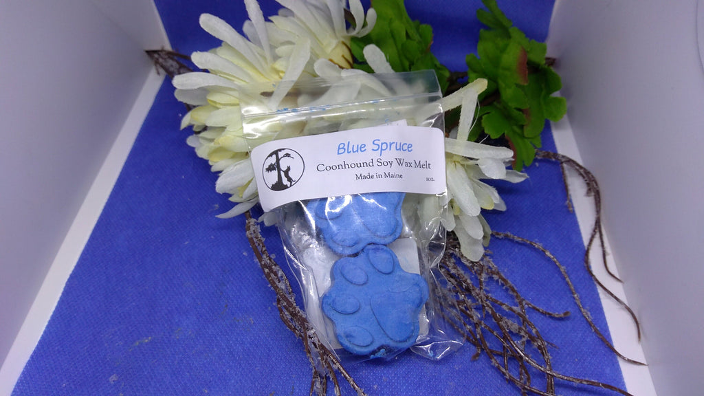 Christmas Soy Wax Melts - Holiday Scented, Paw Print, Maine Made