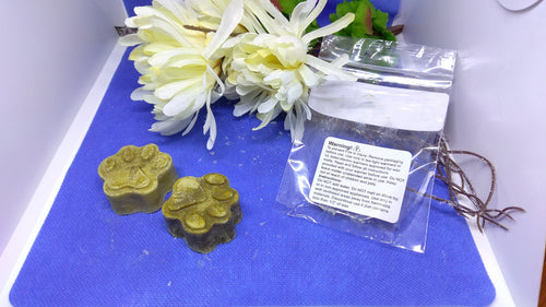 Christmas Soy Wax Melts - Holiday Scented, Paw Print, Maine Made